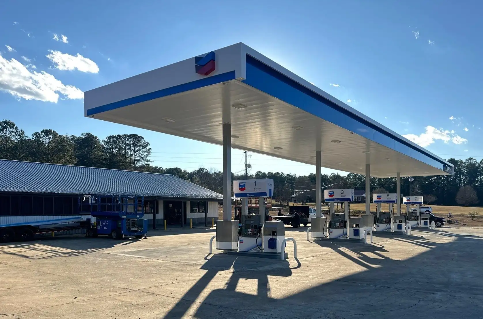 Custom Fuel Station Canopy Design